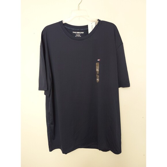 Tommy Hilfiger Sport Men's Blue T-Shirt Wicking Short Sleeve Polyester XXL NEW - Picture 1 of 4